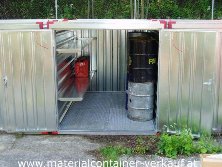 Lagercontainer mit Auffangswanne, Länge 3m - 1880 Eur ohne MwSt