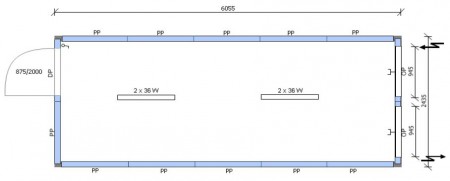 Wohncontainer, Länge 6m - 4450 Eur ohne MwSt